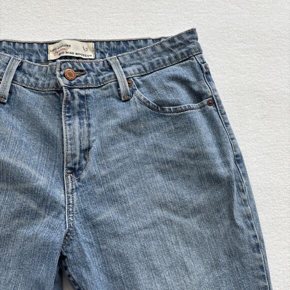 Levi Strauss Signature Women Jeans Size 10 Long Bootcut Light Wash Denim - Picture 3 of 13